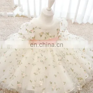 Spain Kids Dress for Girls Princess Birthday Party Dresses Baby Girl Embroidery Wedding Costumes Kids Christmas Clothing thumbnail-1
