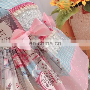 Baby Girl Dress Cute Princess Dresses Children Summer Spanish Clothing Newborn Cotton Gowns Dress thumbnail-5
