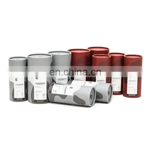 Customized Paper Tube Packaging Bio Friendly Cardboard Tube Food Grade Round Canister thumbnail-1