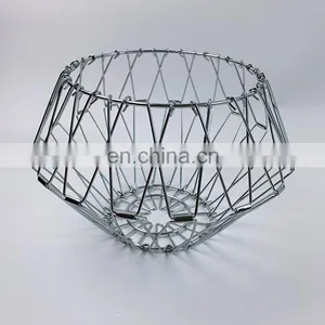 Wholesale Metal Wire Basket Home Decoration Kitchen Chicken Egg Snack Storage Basket Bathroom thumbnail-4