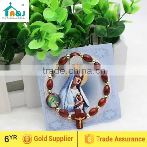 Wooden Beads Rosary Bracelet thumbnail-1