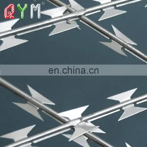 700mm BTO Galvanized Concertina Razor Barbed Wire thumbnail-3