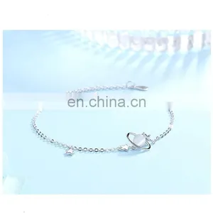 New Arrival Hot Sale Wholesale 925 Sterling Silver Custom Charm Bracelet Women thumbnail-5