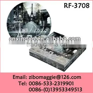 8' Custom Made Hot Sale Promotional Porcelain Photo Printing Decorative Plate for Gift thumbnail-1