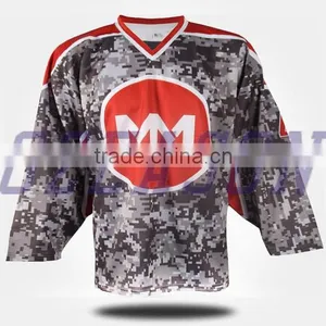 Custom Reversible Hockey Jerseys, Sublimated Camo Hockey Jersey thumbnail-5