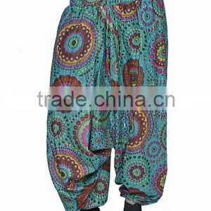 Indian Women Multicolored Printed Harem Pants Trousers Afghani thumbnail-6
