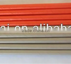 Wholesale Red Solid Color Unbleached Paper Straws thumbnail-1