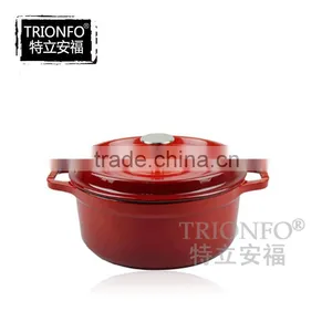 Factory Price Trionfo Antique Cast Iron Red Enamel Pot thumbnail-1