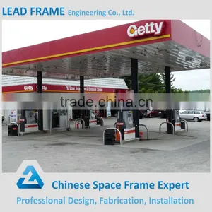 Environmentally-friendly Light Steel Space Frame Gas Filling Station thumbnail-3