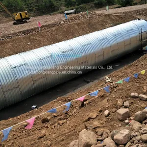 Steel Corrugated Pipe Assemble Large Diameter Metal Culvert Pipe Manufacturer thumbnail-2