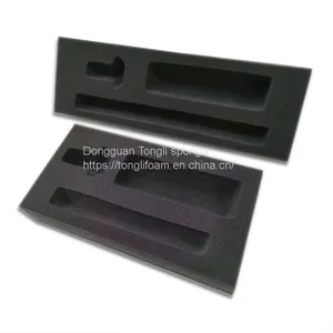 Custom Die Cut Box Packing Foam for Camera Foam Insert Shock Absorbing Pu Sponge Products Packing Custom Shape 18-25KG/M3 thumbnail-1