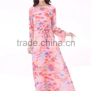 New Fashion Ladies Dress Maxi Dress Long Sleeves Casual Dress thumbnail-5