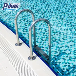 High Quality 5-Step Pool Ladder With Flange Type SS Steel Frame Ladder for Non-Slip Plastic Steps for Above Ground Swimming Pool thumbnail-1