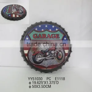 EMBOSSED MOTOR Metal Wall Decor, Vintage Metal Arts thumbnail-1