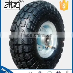 CHINA Supplier Small Rubber Wagon Wheel Two Wheel Wheelbarrow Wheel 4.10 / 3.50-4 thumbnail-3