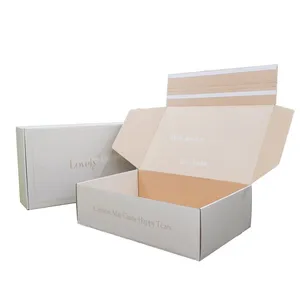 Large Rigid Corrugated Packaging Mailer Shipping Box for Wedding Dress Packing thumbnail-1