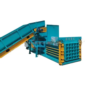 Multifunctional Horizontal Hydraulic Waste Paper Baler Fully Automatic Textile Waste Baler for Recycling Centers thumbnail-2
