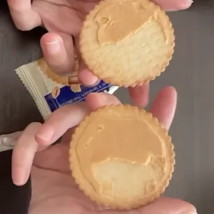 Quality Thin Filling Sandwich Biscuit With Chocolate, Milk and Peanut Flavour thumbnail-1