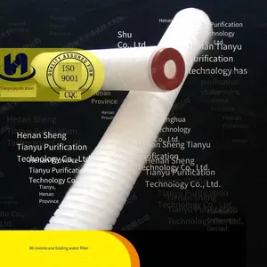 Deep Filtration ro Reverse Osmosis pp Microporous Folded Filter Element, Ultra-fine Polypropylene, Flat Ends thumbnail-1