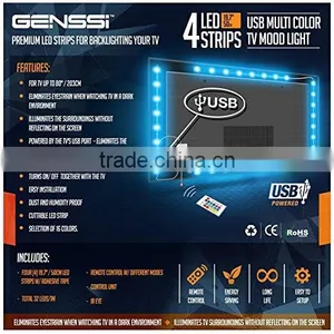 Accent Lighting RGB USB-powered LED Strip thumbnail-1