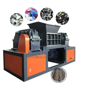 Plastic Double Shredding Machine Jumbo Bag Pe Film Styrofoam PVC Pipe Tube Home Waste Fabric thumbnail-1