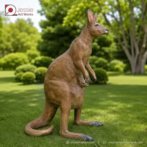 Modern Kangaroo Animal Sculpture for Public Space Decoration thumbnail-5