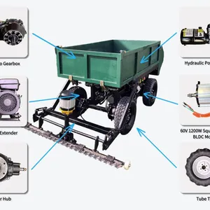 China Manufacturer Remote Control Robotic Mower 680kg Load Capacity Agricultural Cutting Machine thumbnail-4