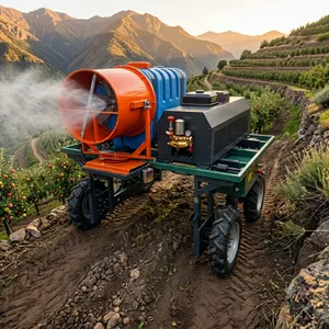 Heavy Duty Remote Control Agricultural Sprayer Vehicle With Adjustable Chassis and Fog Cannon Spray System thumbnail-1