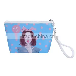 Digital Printing Female Cosmetic Bag Lovely Girl Wholesale Handbag Bags Online thumbnail-3