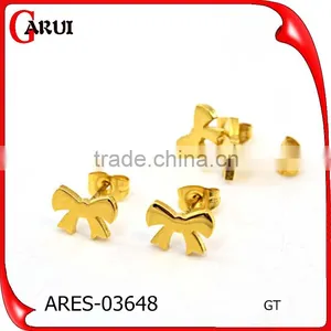 Wholesale Fashion Jewelry Gold Stainless Steel Jewelry Gold Earrings thumbnail-4