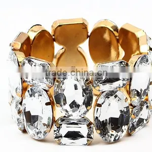 Wholesale Jewelry Factory Elastic Crystal Bracelet Exaggerate Bracelet thumbnail-5
