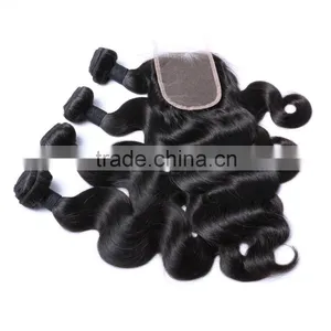 Brazilian Hair Bundles Unprocessed Virgin Body Wave Hair With Closure Hair Styles Short Wavy Hair Quality Choice Su thumbnail-4