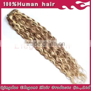 China Ombre Curly Clip in Extensions thumbnail-1