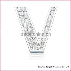 Diy Pet Collar Accessories Alloy Alphabets 30mm Full Rhinestone Slide Letters thumbnail-6