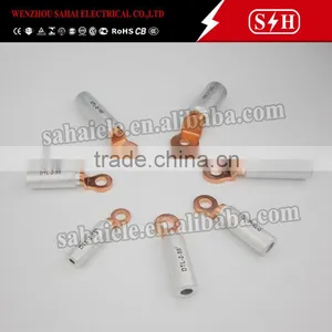 High Quality DTL Cable Lugs Copper Aluminium Bimetal Connecting Terminal thumbnail-1