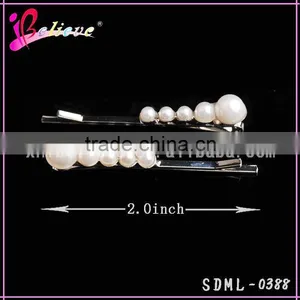Cute Pearl Hair Accessories Made in China Yiwu Pearl Hair Clip Pearl Pin for Girls thumbnail-2