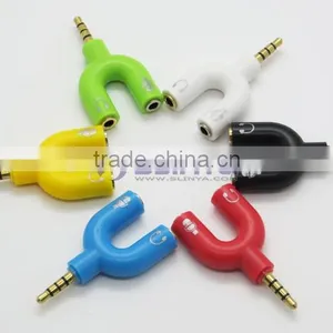 2 x 3.5MM 1 in 2 Out Stereo Headphone Earphone Audio Splitter Adapter thumbnail-3