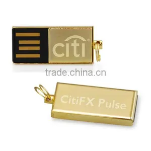 Laer Engraving Gold Mini USB Key 8gb 16gb thumbnail-1