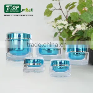 2015 High-end Acrylic Plastic Essential Cream Jar With Screw Cap 5g 15g 30g 50g 100g 200g thumbnail-3