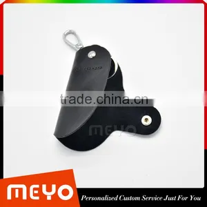 New Style Black Leather Key Holder for Business Gift thumbnail-2