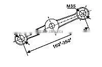 180 Degree Two Way Arm Glass Spider for Glass Railing KE-2504 thumbnail-3