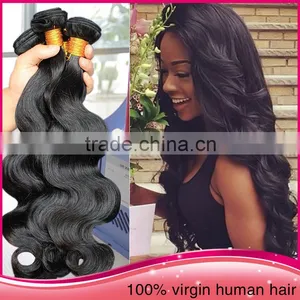 6a Quality Brazilian Virgin Human Hair Extension, Tangel Free Body Wave Remy Human Hair thumbnail-1