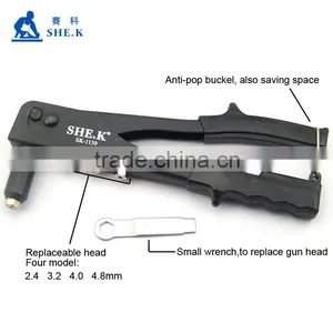 China Lowest Factory Price Single Hand Portable Pneumatic Rivet Gun Quality Choice thumbnail-3