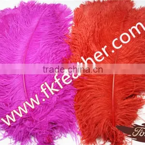 Dyed Ostrich Feather Large Red Craft Ostrich Feather Cheap Wedding Decorations thumbnail-3