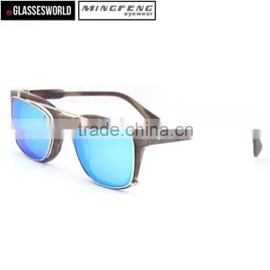 OEM Wood Sunglasses Acetate Frame Clip on Sunglasses Quality Choice thumbnail-3