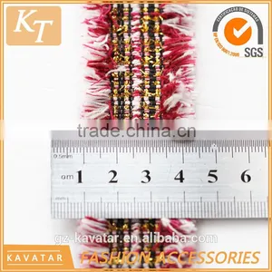 Korean Style Mix Color Fringe Trim With Cheapest Price thumbnail-6
