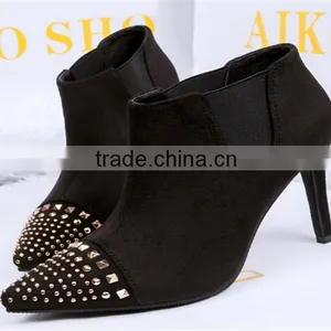 Waterproof Boots no Lace Boots European Spanish Leather Boots thumbnail-1