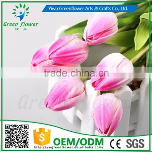 2016 Wholesale 20" Latex PU Artificial Flowers Real Touch Bouquet For Wedding Bridal Decor Display Flower thumbnail-3