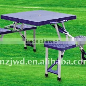 Outdoor Plastic Folding/Picnic Table thumbnail-1