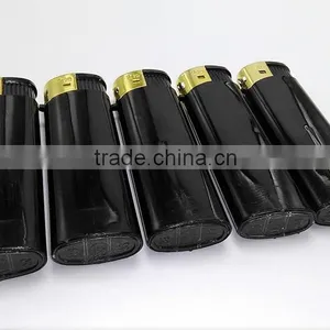 Big Black Disposable Fancy Lighter With Golden Safety Cap thumbnail-2